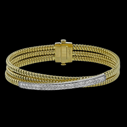 Bangle in 18k Gold with Diamonds