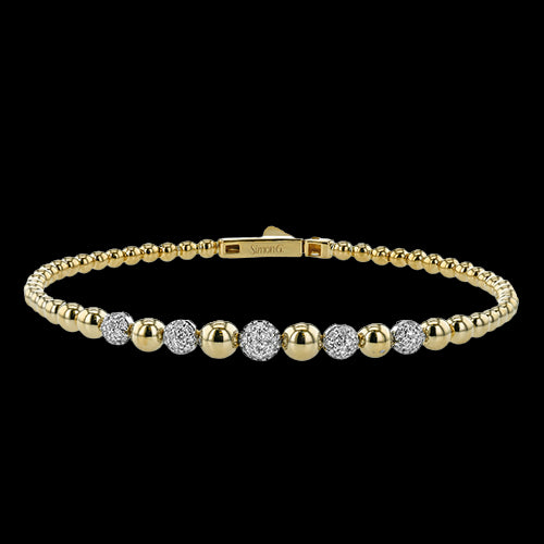 Bangle in 18k Gold with Diamonds