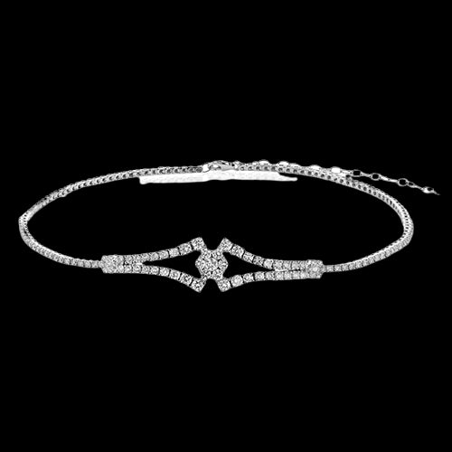 Choker in 18k Gold with Diamonds