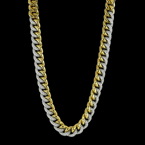 Necklace in 18k Gold with Diamonds