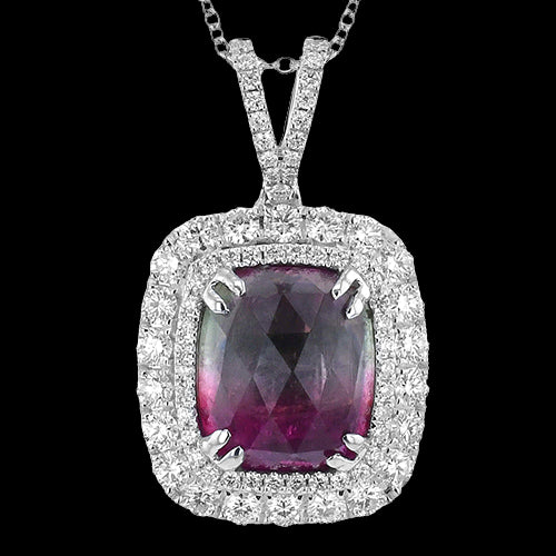 Color Pendant in 18k Gold with Diamonds