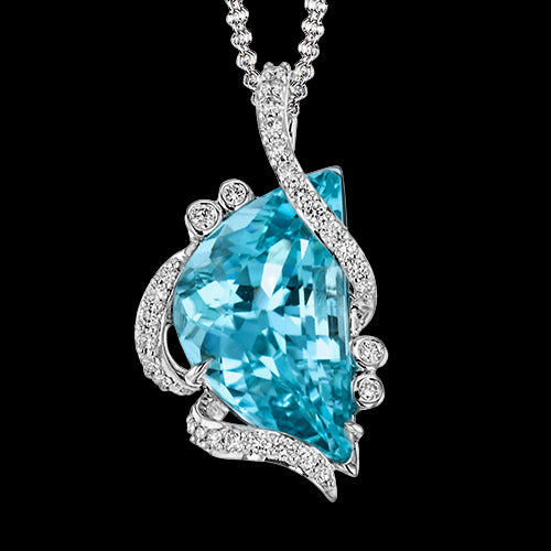 Color Pendant in 18k Gold with Diamonds