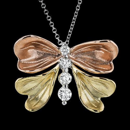 Pendant in 18k Gold with Diamonds