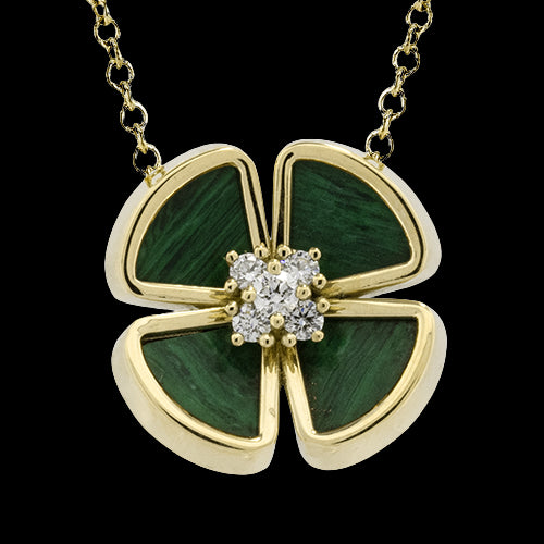Color Pendant in 18k Gold with Diamonds
