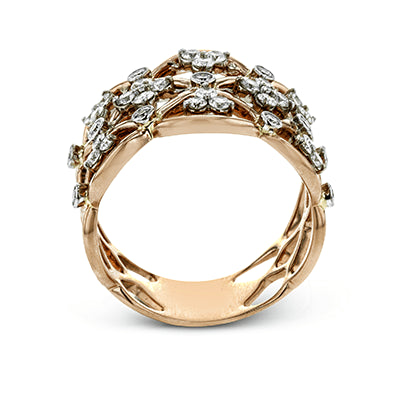 Right Hand Ring in 18k Gold with Diamonds