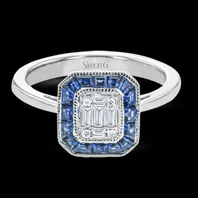 Color Ring in 18k Gold with Diamonds