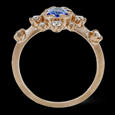 Color Ring in 18k Gold with Diamonds