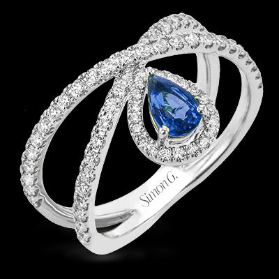 Color Ring in 18k Gold with Diamonds