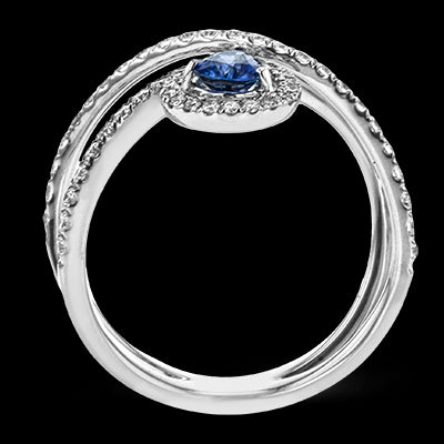 Color Ring in 18k Gold with Diamonds