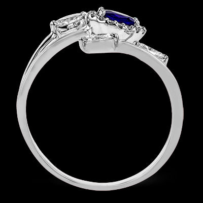 Color Ring in 18k Gold with Diamonds