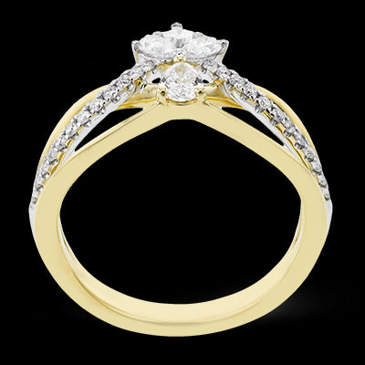 Right Hand Ring in 18k Gold with Diamonds