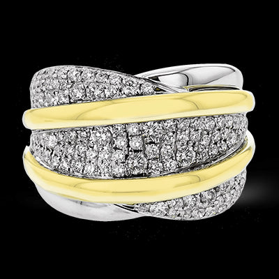 Right Hand Ring in 18k Gold with Diamonds