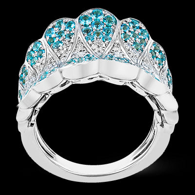 Color Ring in 18k Gold with Diamonds