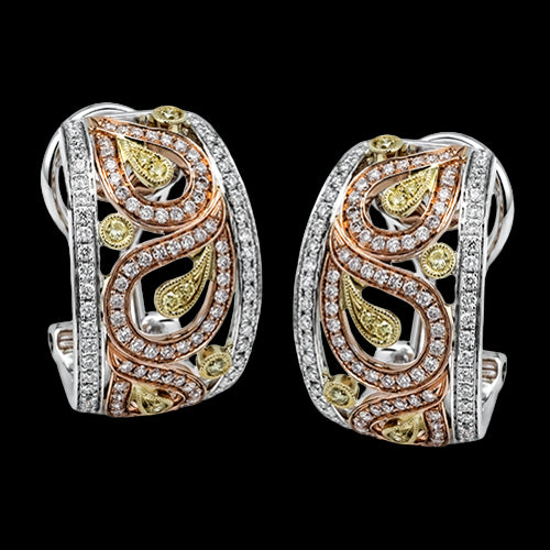 Earring in 18k Gold with Diamonds