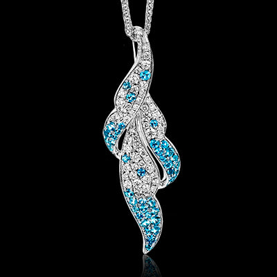 Color Pendant in 18k Gold with Diamonds