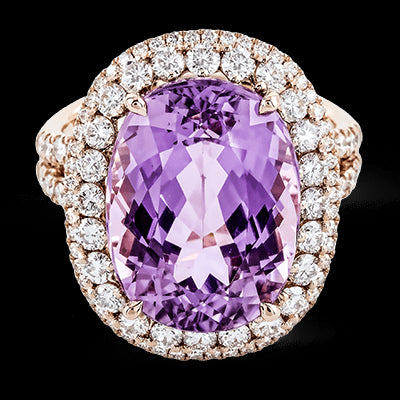 Color Ring in 18k Gold with Diamonds