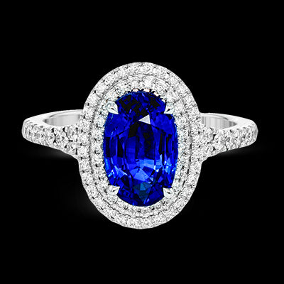 Color Ring in 18k Gold with Diamonds