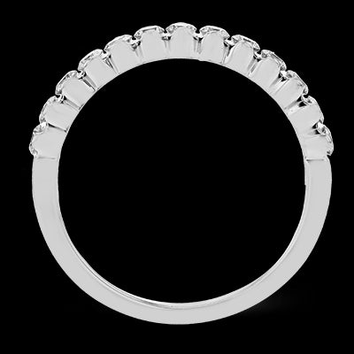 Wedding Band in 18k Gold with Diamonds