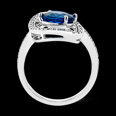 Color Ring in 18k Gold with Diamonds