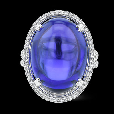 Color Ring in 18k Gold with Diamonds