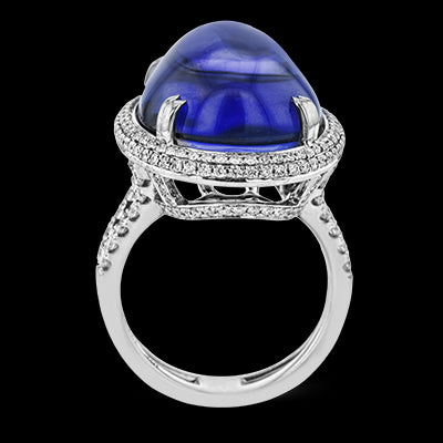 Color Ring in 18k Gold with Diamonds