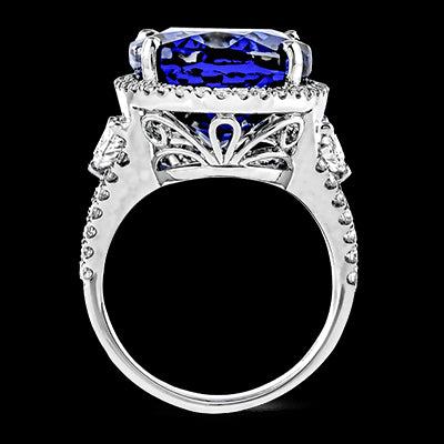 Color Ring in 18k Gold with Diamonds