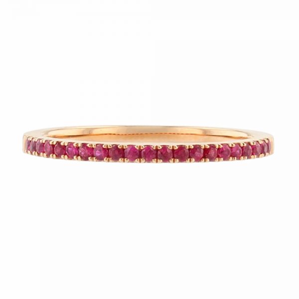 Nazar's Ruby Stackable Ring wedding band