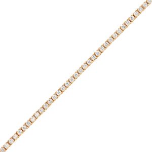 18K Yellow Gold Thin Diamond Tennis Bracelet