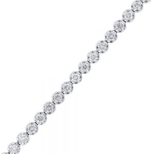 Nazar's 3ct diamond tennis bracelet 18k white gold