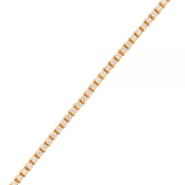 Nazar's 14K yellow gold diamond 3ct tennis bracelet