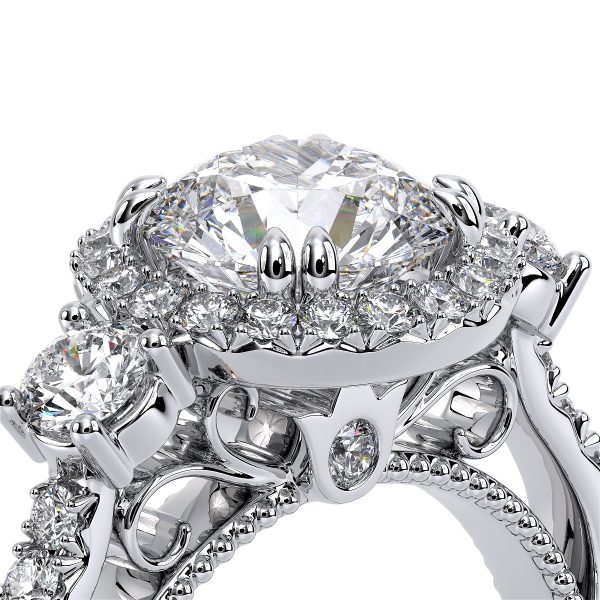 Verragio Parisian-122R Princess Pave Diamond Halo Engagement Ring