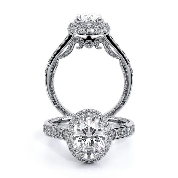 Insignia-7101 Oval Double Pave Halo Diamond Ring