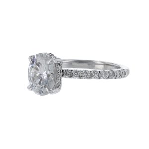 Nazarelle Diamond Accent Halo Engagement Ring
