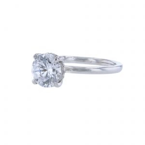 14K White Gold 12 Diamond Engagement Ring