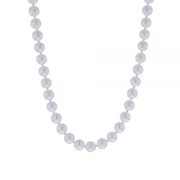 Cultured Pearl Necklace in 14k White Gold