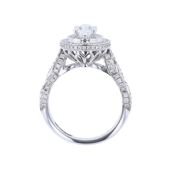 K White Gold 186 Diamond Engagement Ring