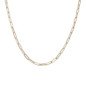 Paperclip Necklace 18K Yellow Gold