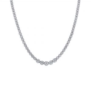 18K White Gold Diamond Necklace 5.03ct