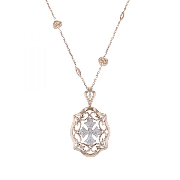 Cross Diamond Pendant Necklace