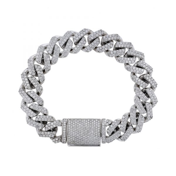 Men's Diamond Cuban Link Chain Bracelet