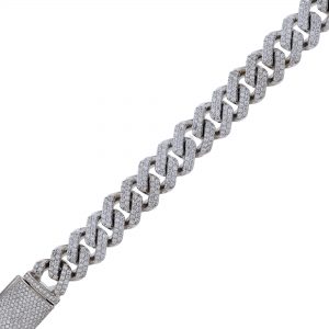 Men's Diamond Cuban Link Chain Bracelet