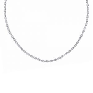 18K White Gold Diamond Necklace 6.77ct