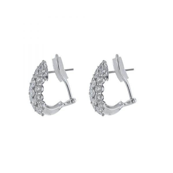 Pave Multi-Round Diamond Earrings, 5.52cts.